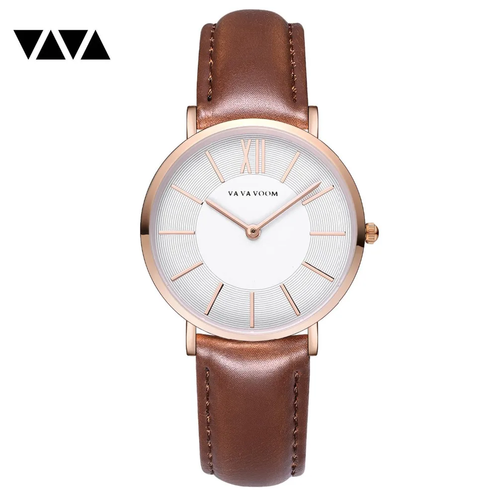 Часы наручные женские кварцевые с римскими цифрами модные простые ремешком из