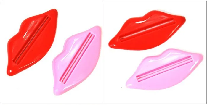 2 шт Сексуальные Губы Поцелуй Ванная комната трубка автоматическая Зубная паста