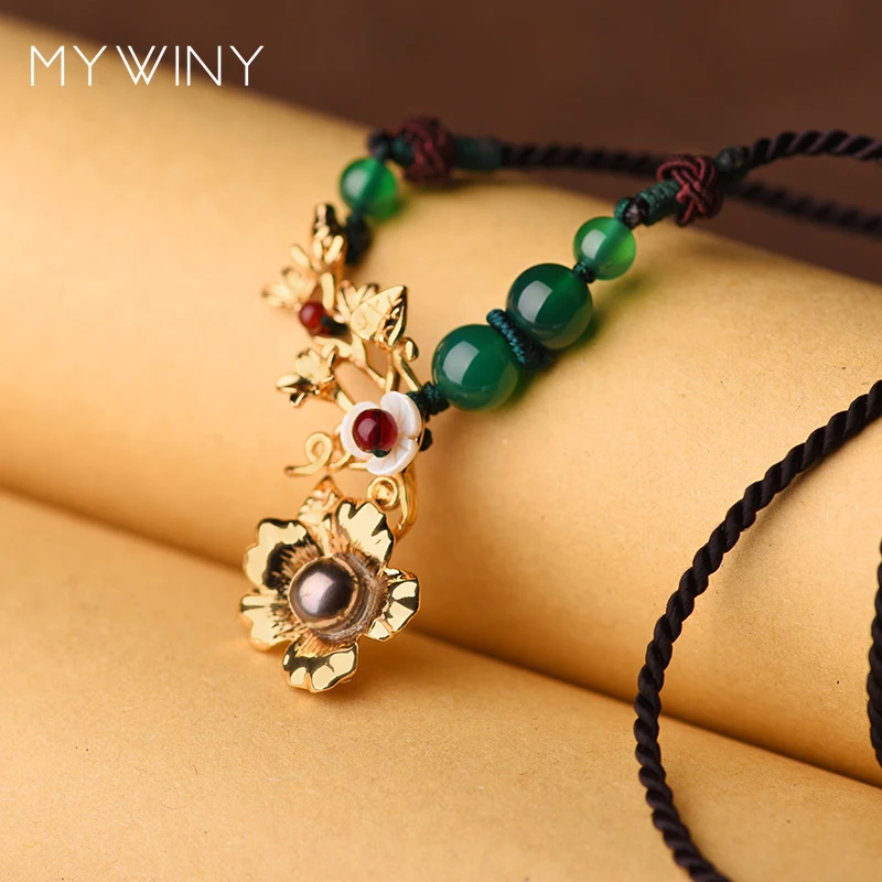 MYWINY новые чокеры цветок этническое ожерелье модные украшения из ракушек женское