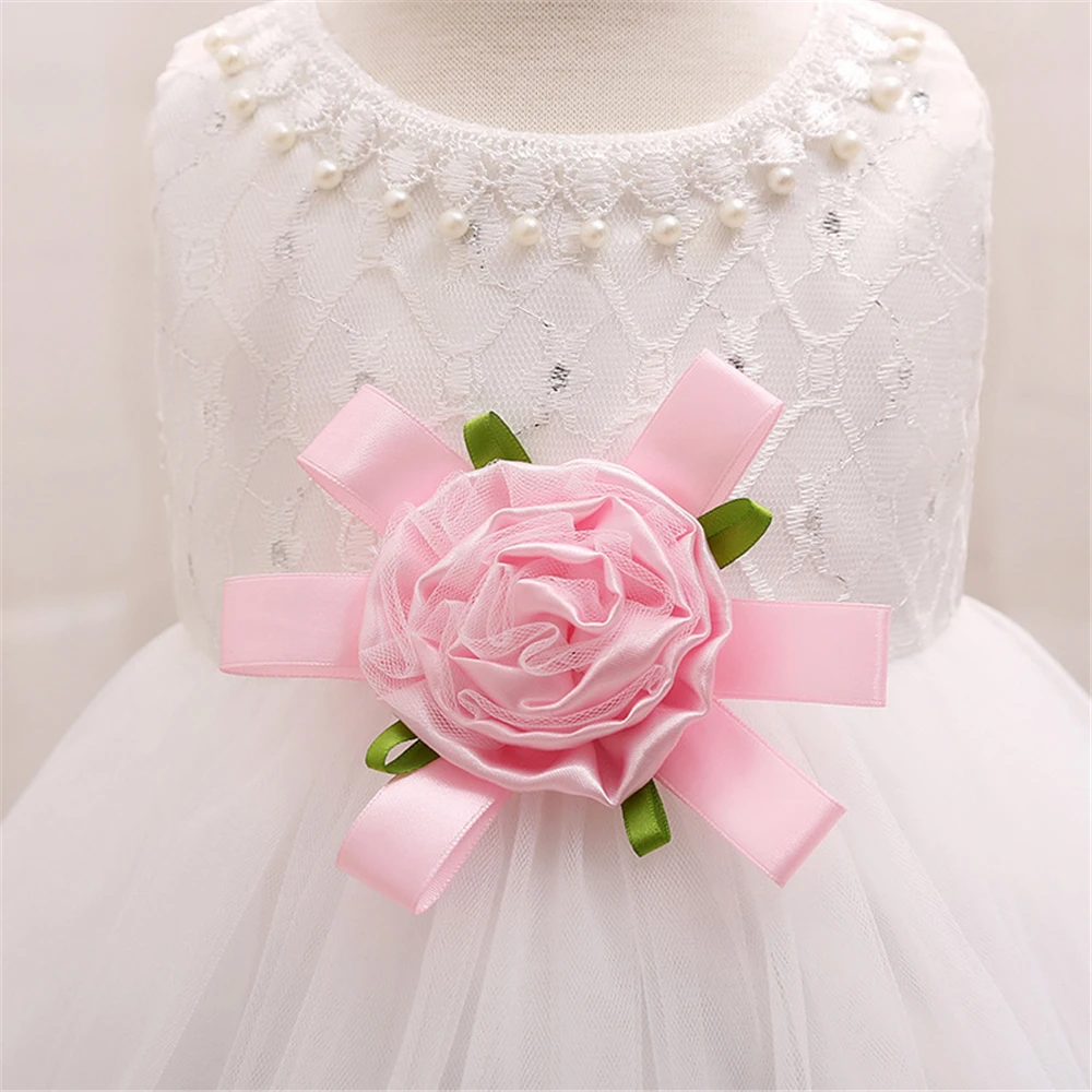 Детские платье принцессы для девочек Цветок-пачка с жемчужинами Платья женщин