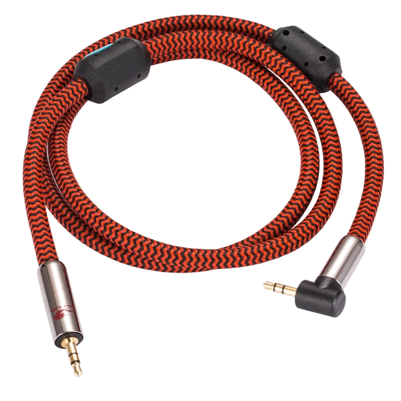 3 5 мм AUX кабель правый угол прямой 1/8 дюймов TRS Mini Jack OFC Denoise аудио для ПК телефон