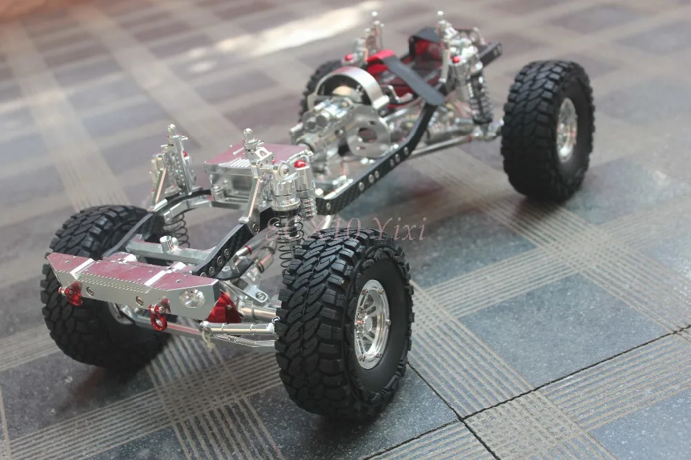 CNC 1/10 Scale Rock Crawler Truck Aluminum Axial SCX10 Chassis Carbon Frame Wheelbase 313mm | Игрушки и хобби