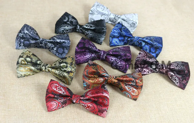 Мода кешью цветы Классический Боути для человека галстуки Регулируемая свадьба