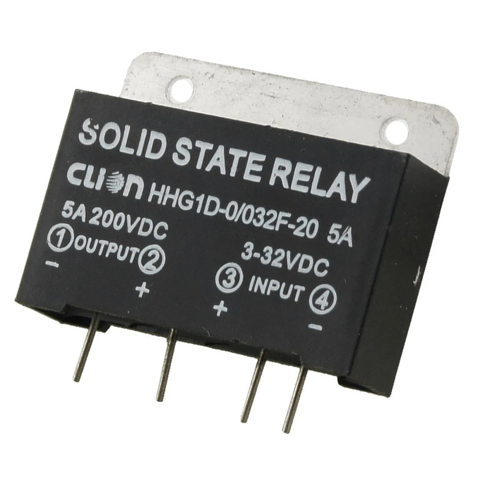 Heat Sink Input 3-32V DC Output 5A 200V PCB Mount SSR Solid State Relay | Обустройство дома