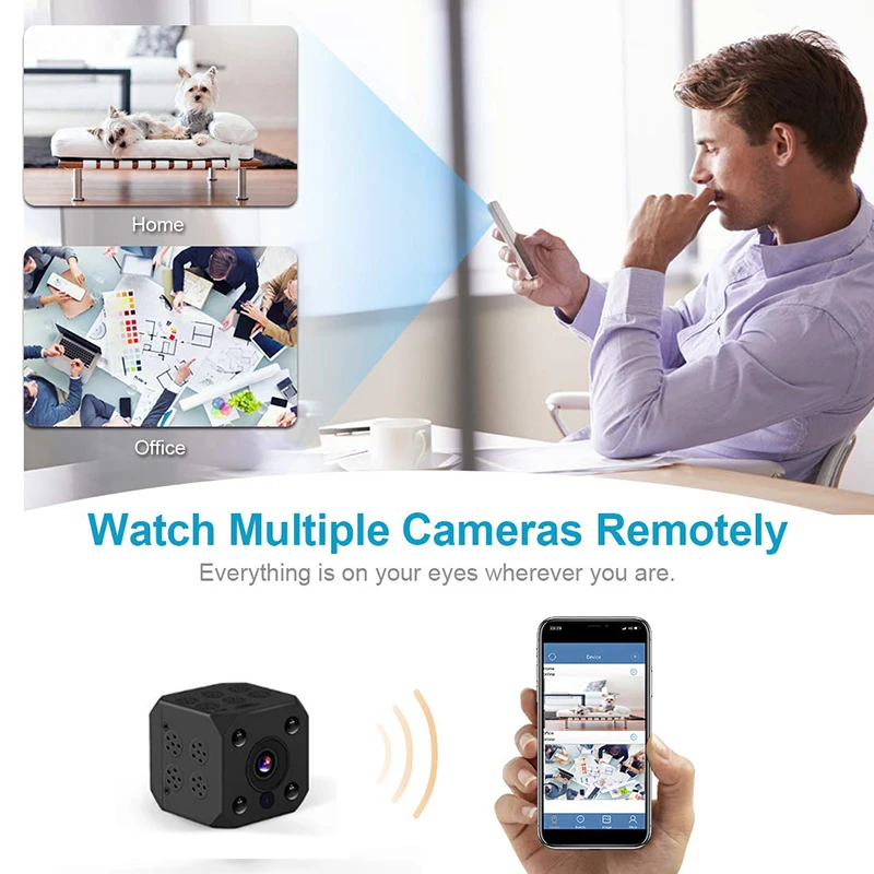 MEICHUN Беспроводная мини Wifi камера 1080 P ночного видения Домашняя безопасность ip