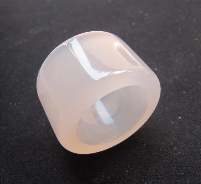 DYY Free&gt Новый Винтажный натуральный белый нефрит оникс резное кольцо Размер 11 5 |