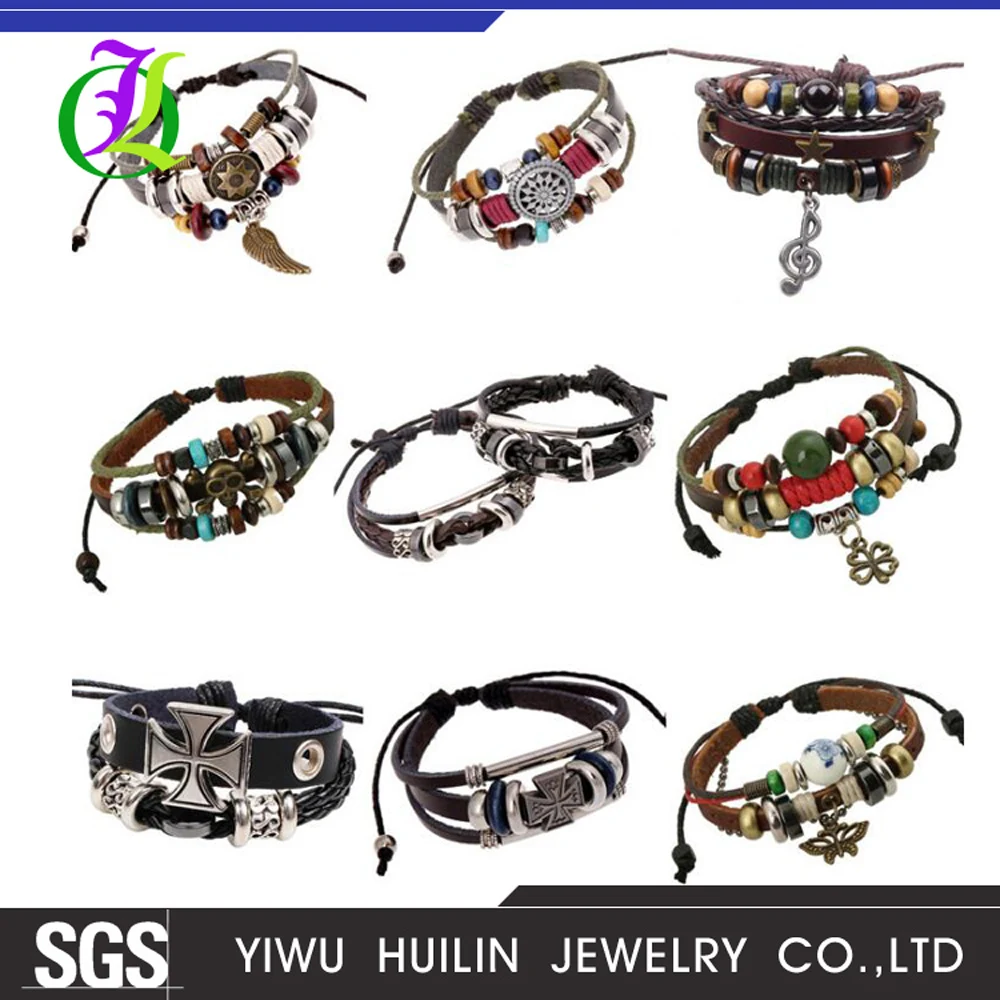 Ювелирные изделия JTHY005 Yiwu Huilin Многослойные Бусины из бисера кошачий глаз камень