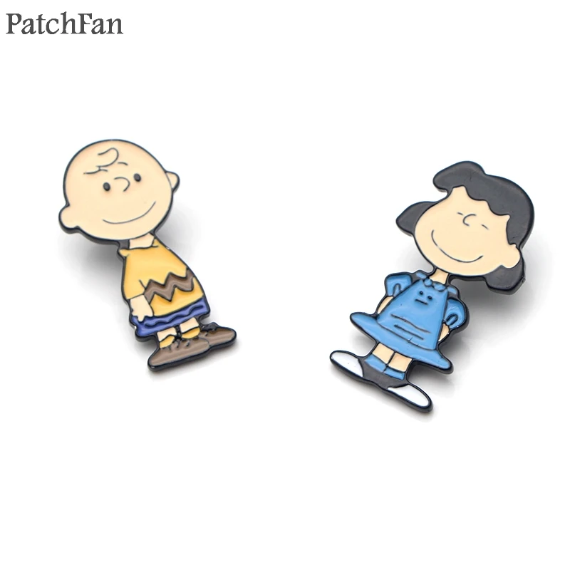 Patchfan собаки мультфильм цинкового сплава шпильки значки para рубашка сумка Одежда Кепка рюкзак броши для обуви Значки украшения A1834
