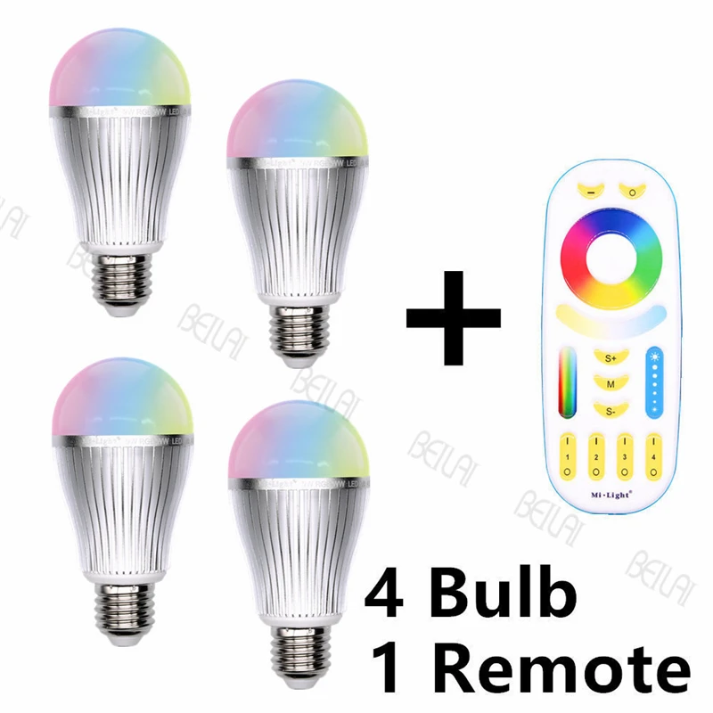 E27 9W RGB RGBW RGBWW Mi светильник светодиодный AC 85 V 265 2 4G RF Wifi Пульт дистанционного