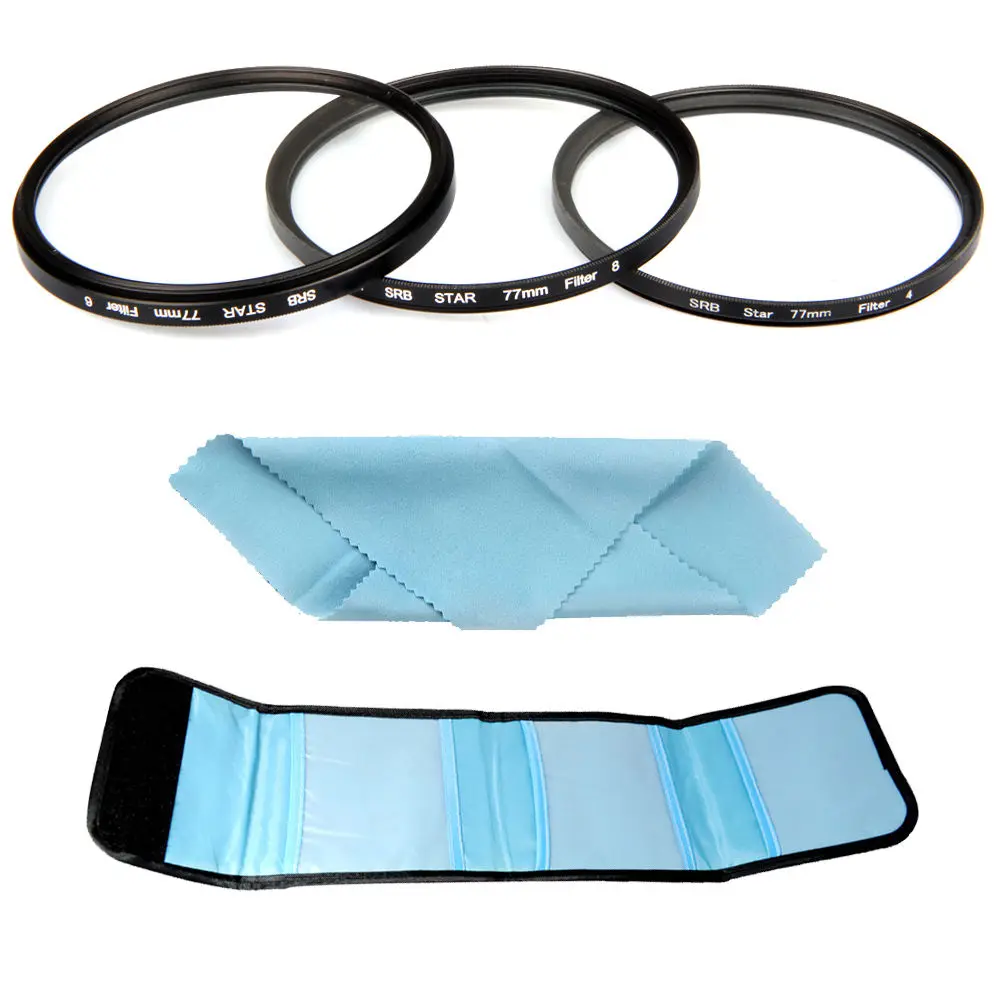 52/55/58/62/67/72/77/82 мм + 4 6 8 точечный Звездный крестообразный фильтр для Canon Nikon