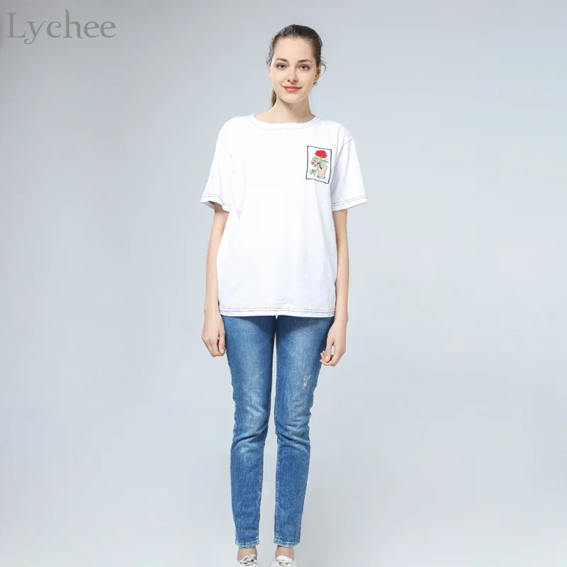 Lychee Тканевая обувь в стиле Харадзюку В винтажном С принтом Корейском Стиль