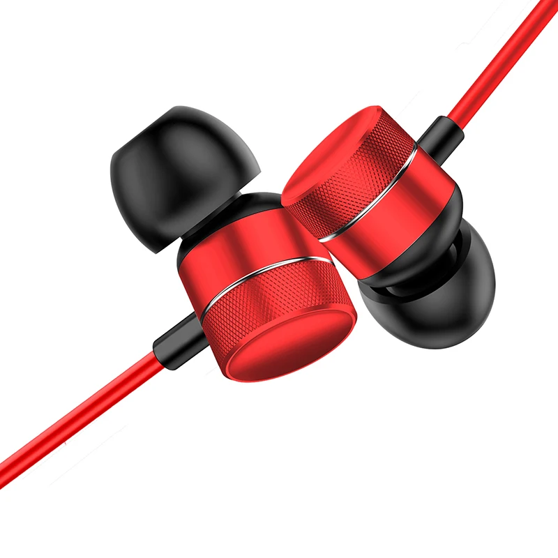 Red Earphone Baseus H04 наушники стерео гарнитура наушники-вкладыши 3,5 мм разъем провод наушники с микрофоном для iPhone 6S Xiaomi samsung fone de ouvido - Цвет: Red Earphone