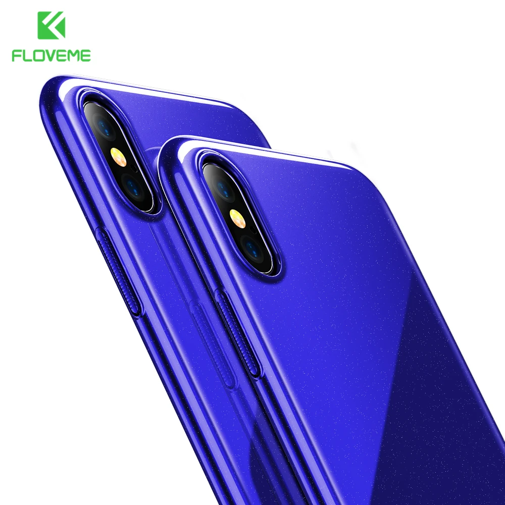 FLOVEME Роскошный чехол для iPhone 8 Plus X телефона пианино покрытие выпечки глянцевый