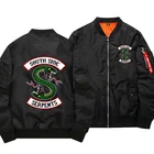 Куртка Riverdale South Side Serpents, военная мотоциклетная куртка-бомбер Ma-1, Мужская Зимняя Повседневная летная куртка размера плюс