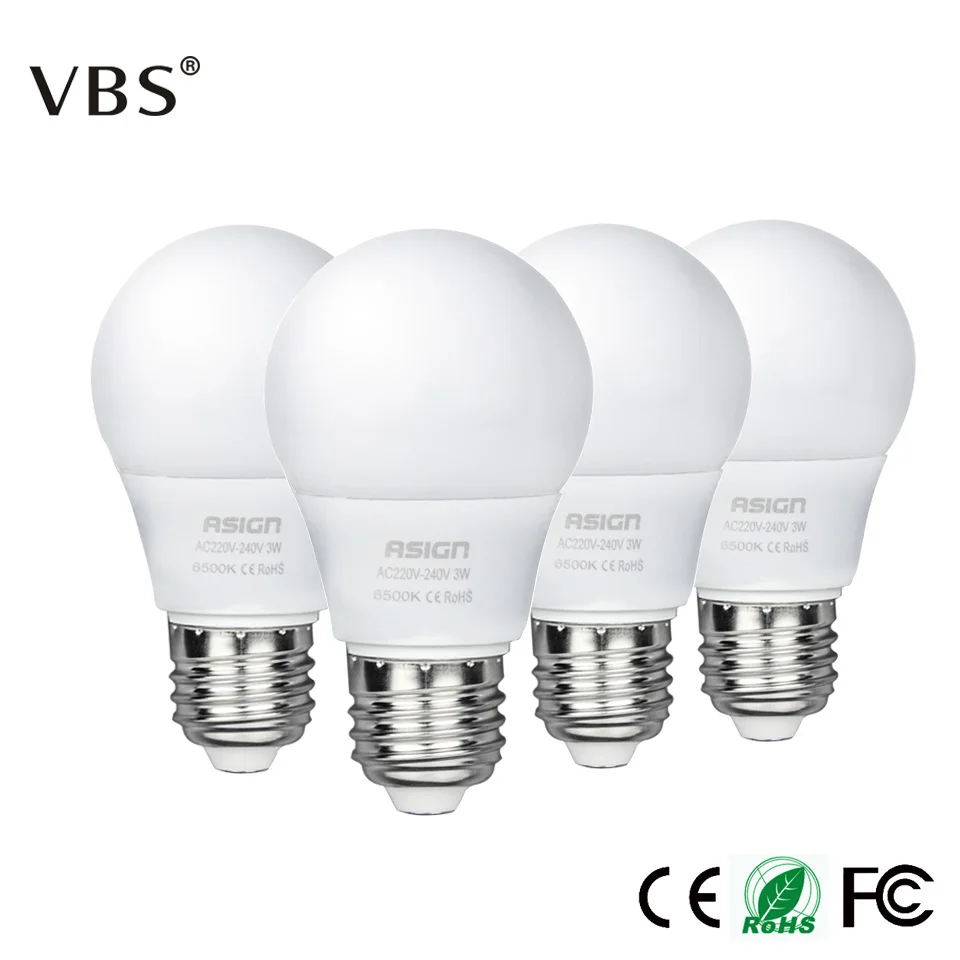 Светодиодные лампы E27 220V лампочки SMD 2835 мощность 3W 5W 7W 9W 12W 15W Высокая яркость