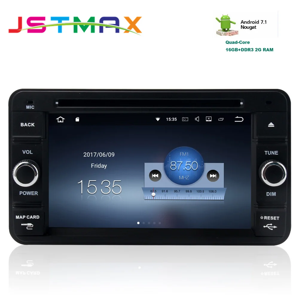 Автомобиль 2din Радио DVD Android 7.1 GPS Navi для Suzuki Jimny 2007 + авторадио навигации головное