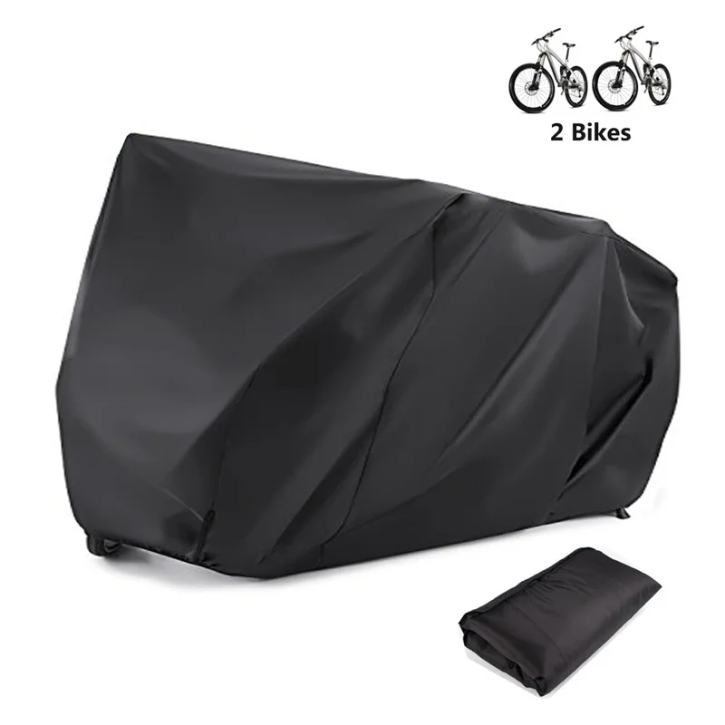 Bicycle Bike Cover Waterproof Outdoor for 2 Bikes Heavy Duty 210D Oxford XXL Wheel Rain Cover 19-0012