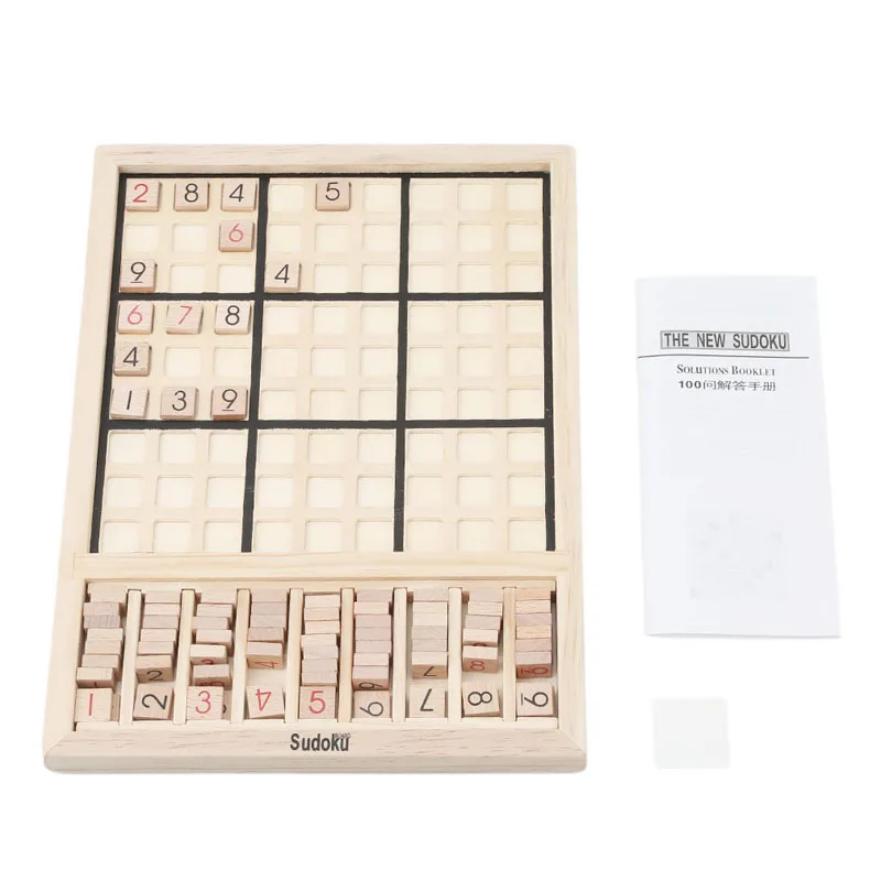 Деревянные головоломки с номером Sudoku игрушки для детей взрослых математика