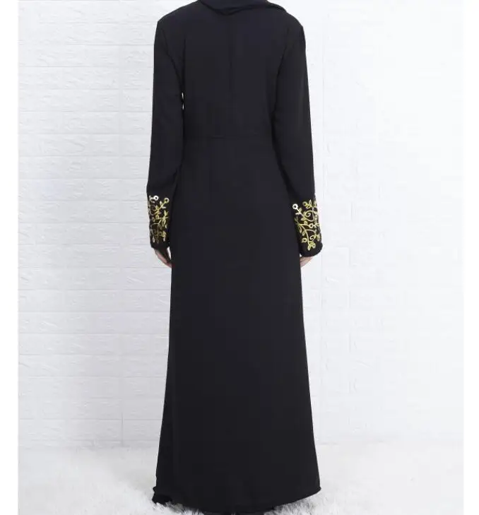 Женское платье-Кафтан Abaya в Дубае элегантное платье с цветочным принтом и