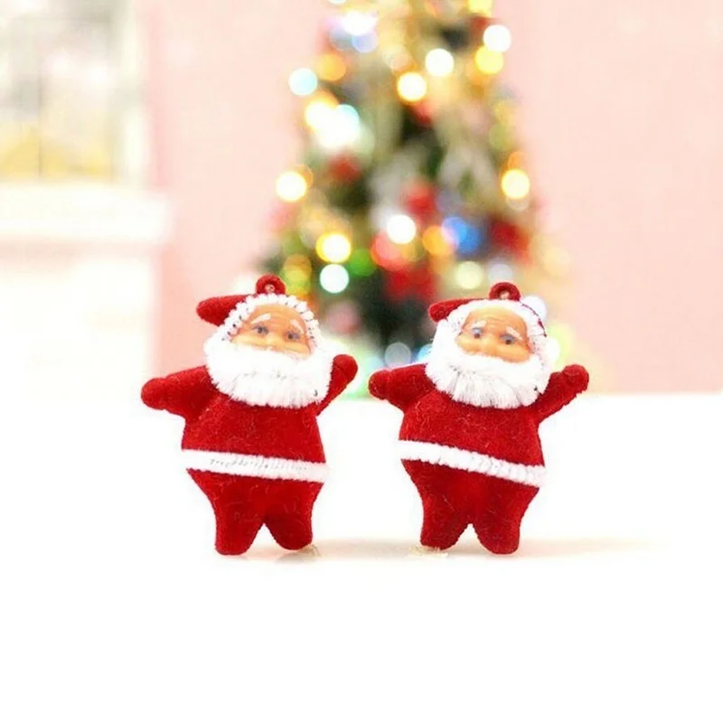 6 шт Рождественские узоры с Санта Клаусом для праздника вечерние Xmas Tree Подвесные