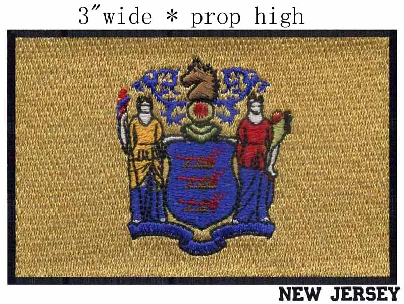 НОВАЯ Трикотажная пластырь с широкой вышивкой и флагом 3 дюйма для