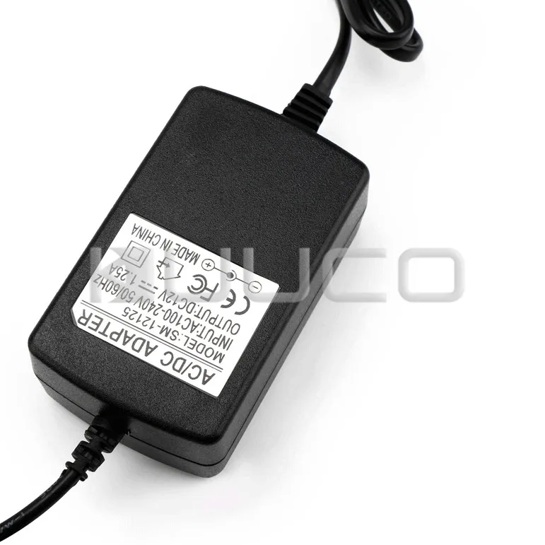 Универсальное зарядное устройство DC 12V AC 100V ~ 240V к 1.5A понижающий источник