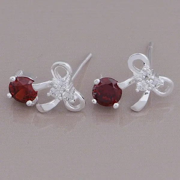 AE670 цветные серьги из стерлингового серебра серебряный цвет модные ювелирные