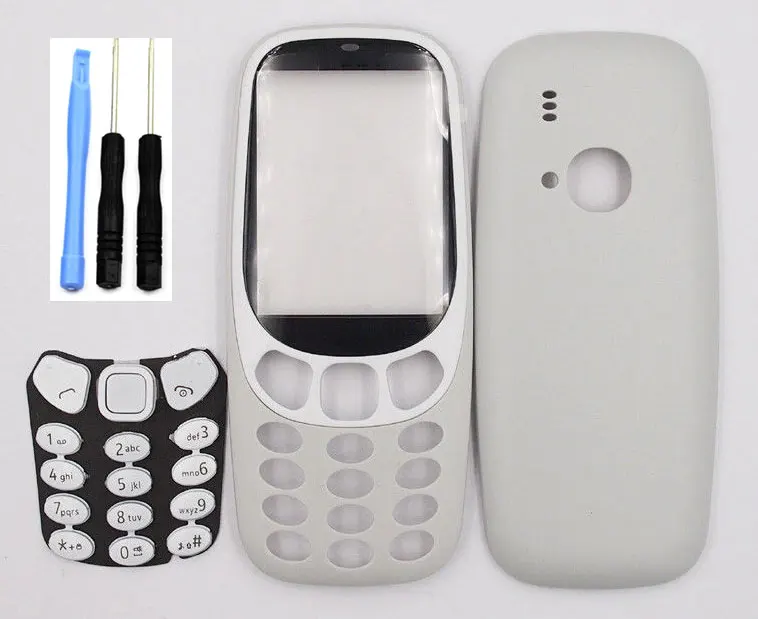 Крышка корпуса Classia батареи корпус клавиатуры для Nokia 3310 и отвертка набор