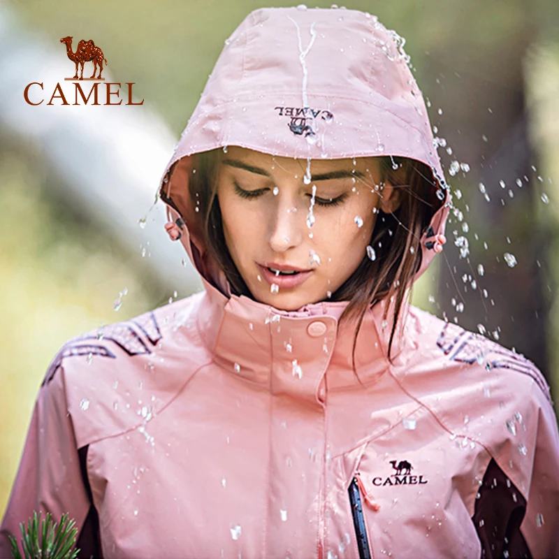 CAMEL, Женская куртка 3 в 1, водонепроницаемая, теплая, для альпинизма, кемпинга, катания на лыжах, ветровка, термальная, дождевик