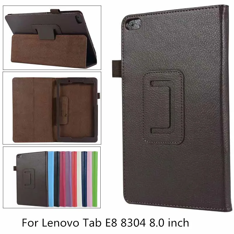 Чехол из искусственной кожи с зернистой фактурой для Lenovo Tab E8 2018 чехол планшета