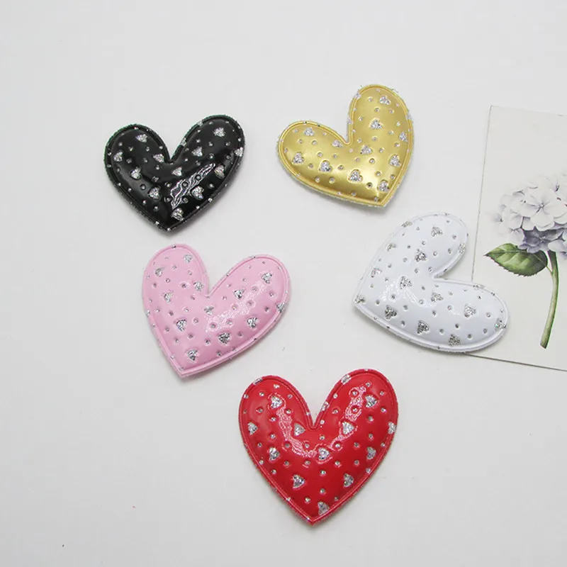 Heart 1 Mix color 30 шт./лот, много стильных подушечек из искусственной кожи со звездами и бриллиантами, аппликации для рукоделия, швейные принадлежности "сделай сам", заколки для волос, аксессуары - Цвет: Heart 1 Mix color