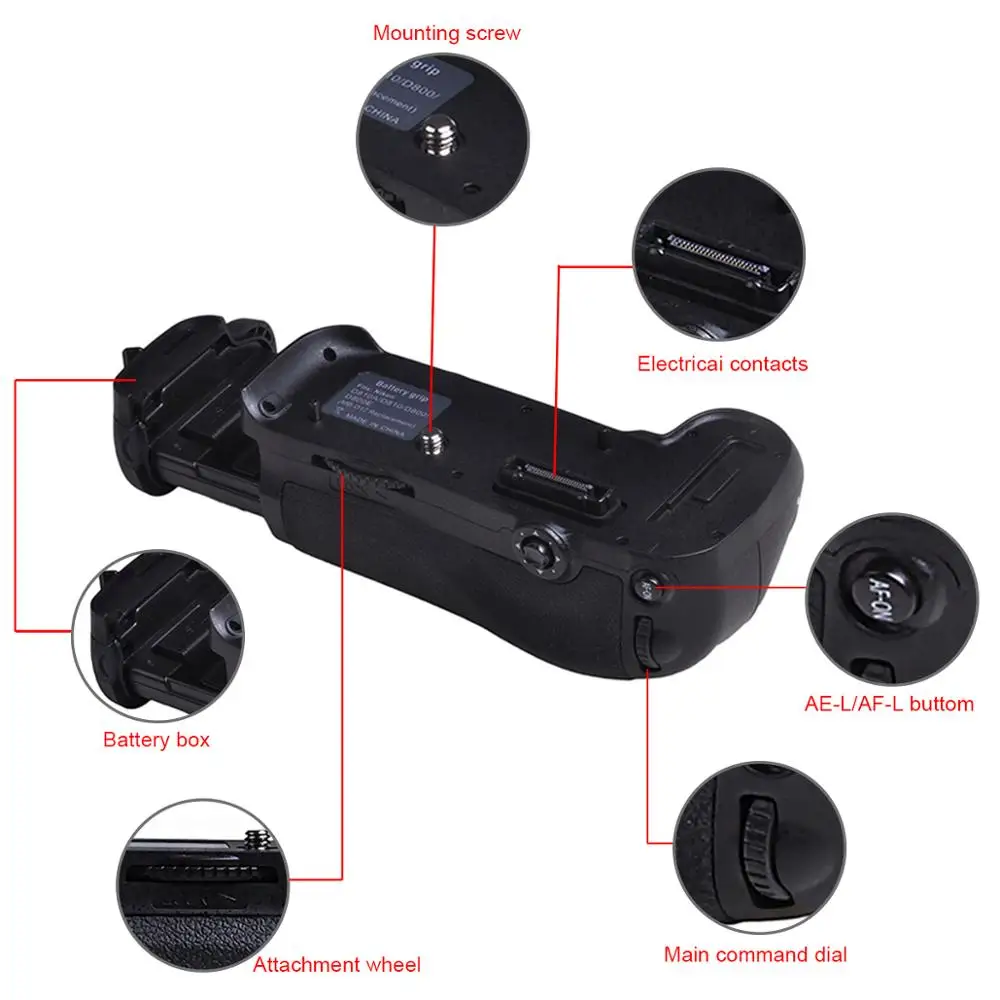 Новый высококачественный MB D12 батарейный блок для Nikon D800 D800E D810 DSLR камеры работы с