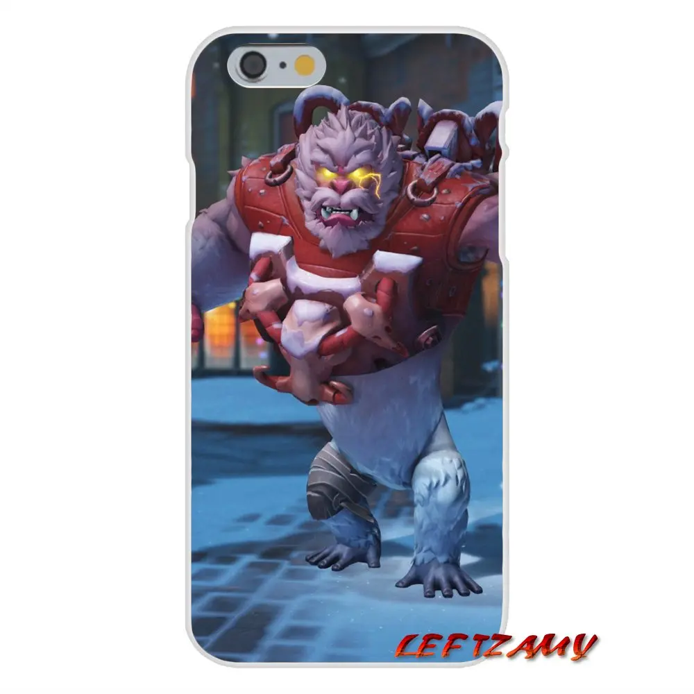Аксессуары для телефона Чехлы игра Overwatch герой OW Уинстон iPhone X 4 4S 5 5S 5C SE 6 S 7 8 Plus |