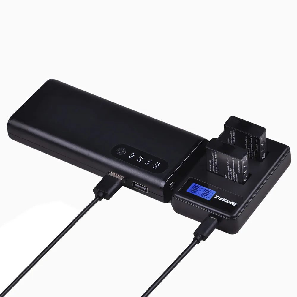 Для 2 шт. GTF 3 7 В PG1050 батарея EKEN Camera H9 H3 H3R H8PRO H8R H8 pro SJ4000 SJCAM SJ5000 M10 SJ5000X + LCD USB двойное