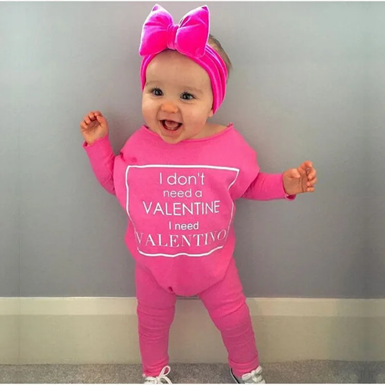 

Spring Baby Clothes Letter toddler Rompers girl roupas de bebe children kids clothes girls rompers jumpsuits infantil outerwear