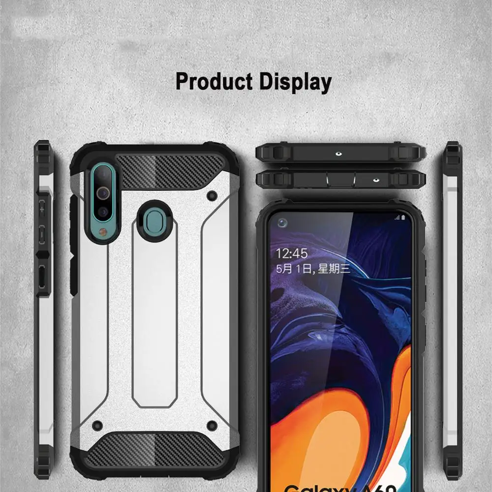 For Samsung Galaxy A60 M40 A30 A40 A50 A20E A10E Note10 Note10pro Durable Armour PC+TPU Phone Case sport ShockProof phone case |