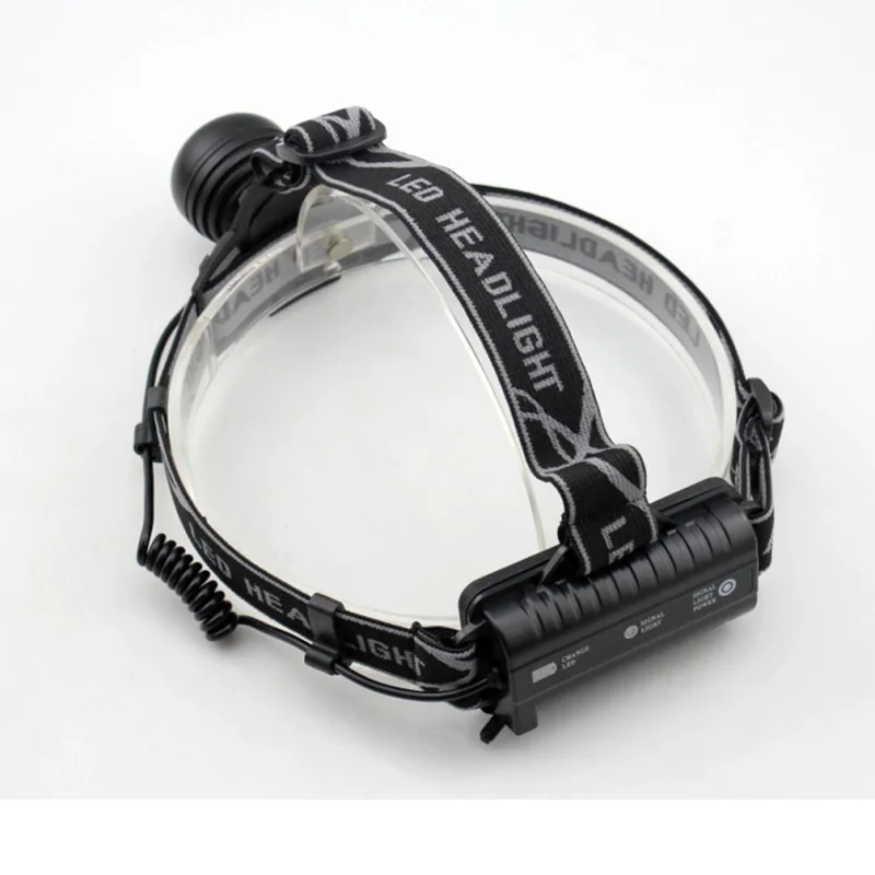 Налобный фонарь с зарядкой от Micro USB светодиодный налобный XM T6 светильник на