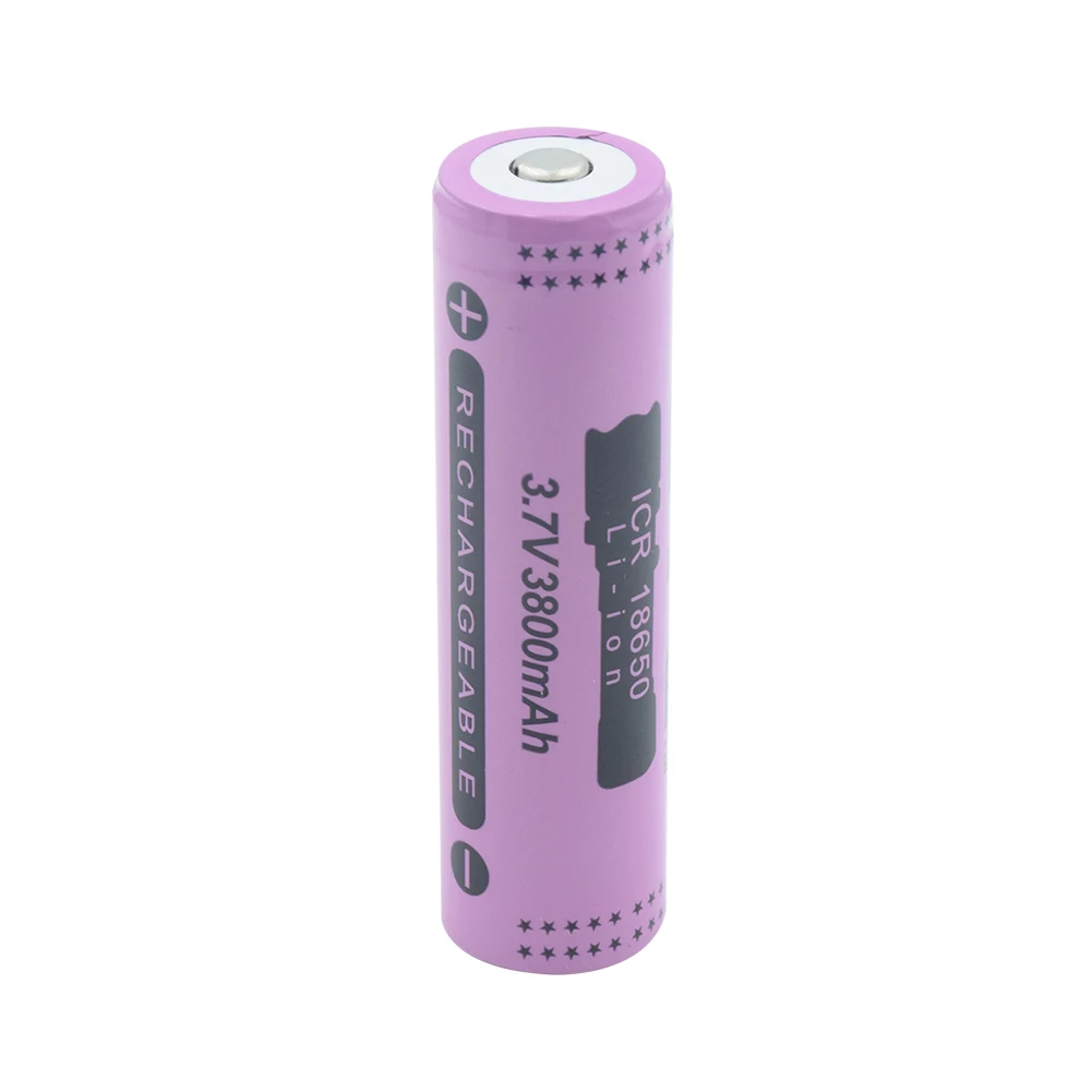 1/2/4 шт ICR 18650 3800mAh литий ионный аккумулятор для фонарика фонарь игрушечный внешний
