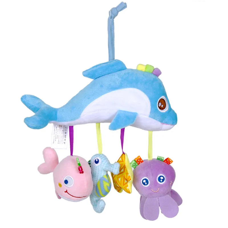 Плюшевый токарный станок с мультяшным животным подвесной перекладина