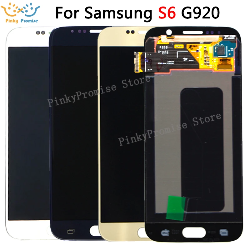 5 1 ''Super AMOLED Замена для Samsung Galaxy S6 G920 G920i G920F G920W8 ЖК дисплей с сенсорным экраном