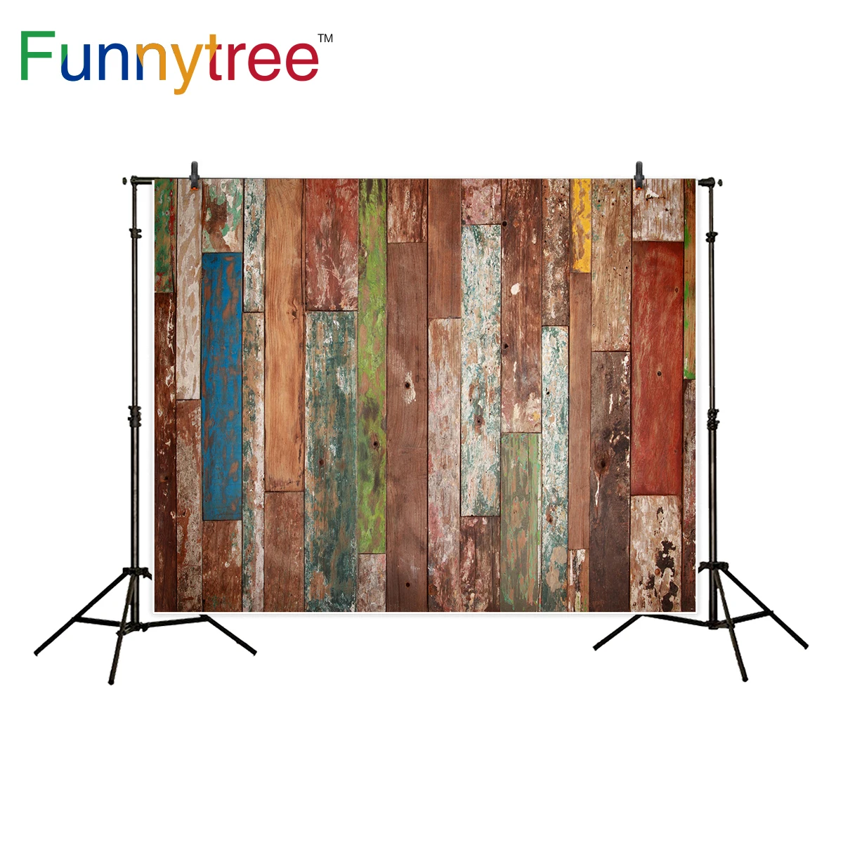 

Funnytree background for photography abstract wood clorful vintage countryside style backdrop photo studio photocall new