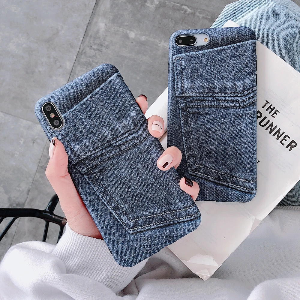 Забавные джинсы дизайн для iPhone X Аксессуары мобильных телефонов Чехол IMD принтер