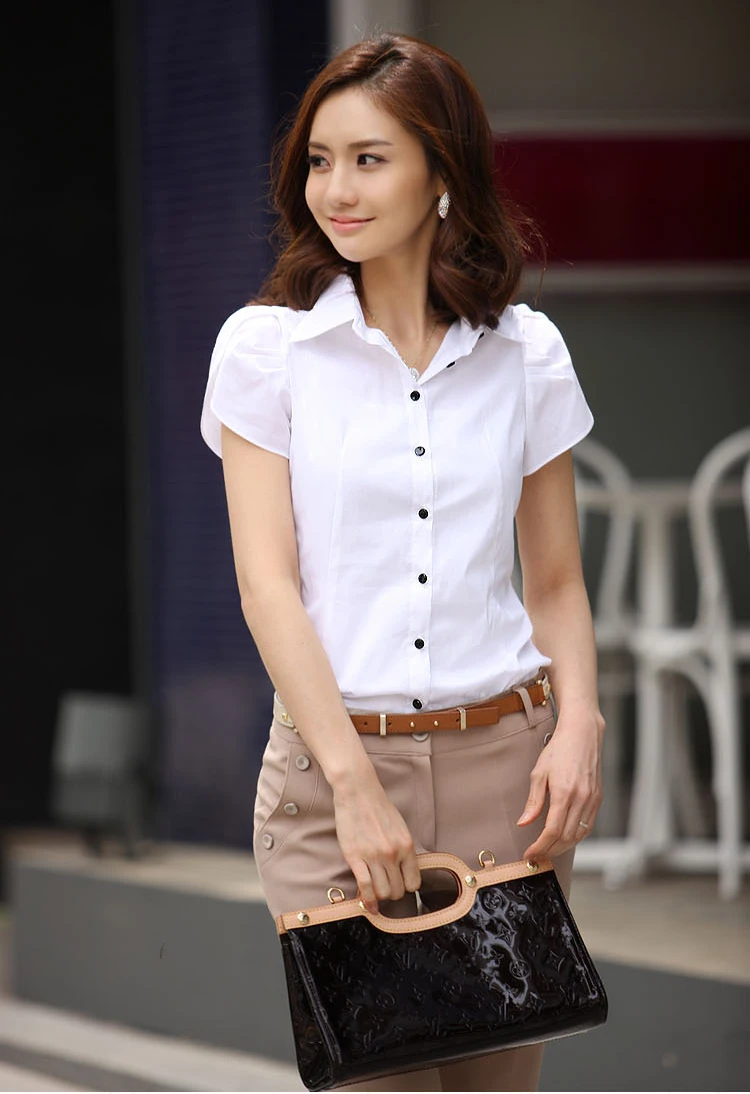 2017 новые модные женские рубашки элегантные OL деловые формальные шифоновые