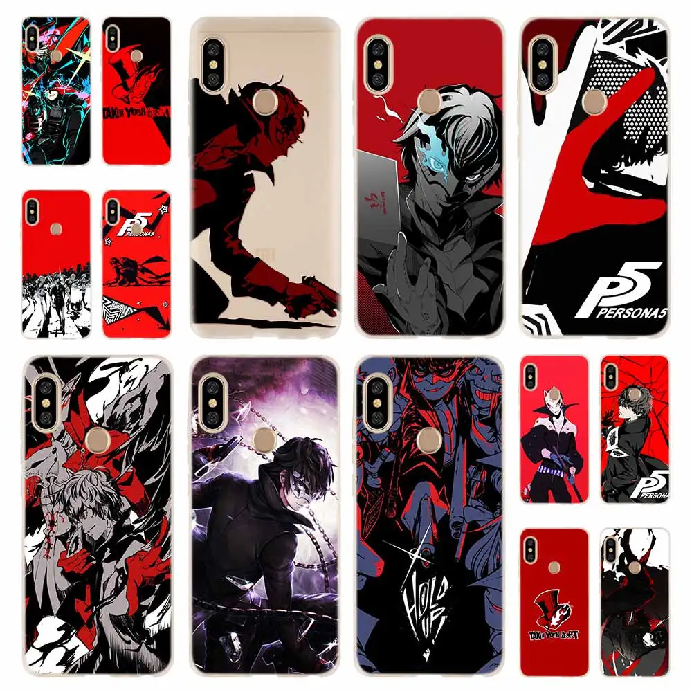 Persona 5 Модный мягкий чехол из ТПУ для Xiaomi Redmi 9a 8A 7A Примечание 10 9 8 7 Pro Max 10s 9S Y3 Т