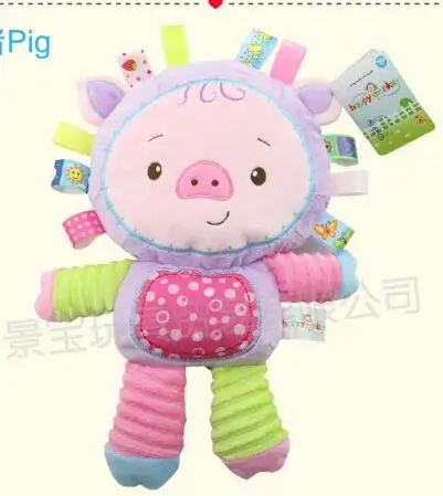 pig Детские милые животные Kawaii плюшевые погремушки и мобильные игрушки для 0-12 месячный ребенок подарок спальный мате - Цвет: pig