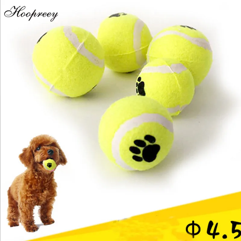 Rubber Tennis Ball Dog Toys Footprints Decor Diameter 4.5cm Interactive Balls Pet Toy for Small Puppy Dogs Training Supplies | Дом и сад