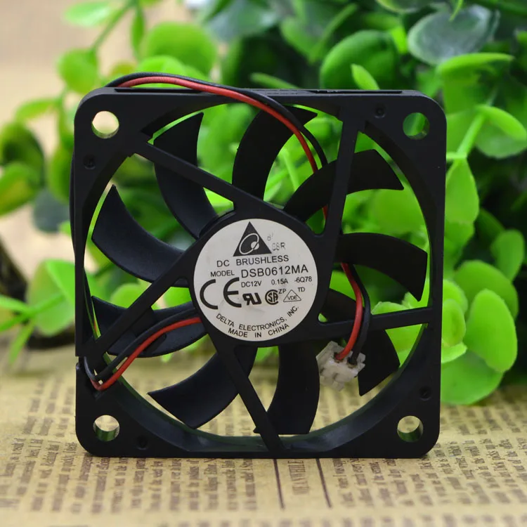 

Original Delta 6010 12V DSB0612MA 12V 0.15A 60 * 60 * 10mm 2 line notebook cooling fan