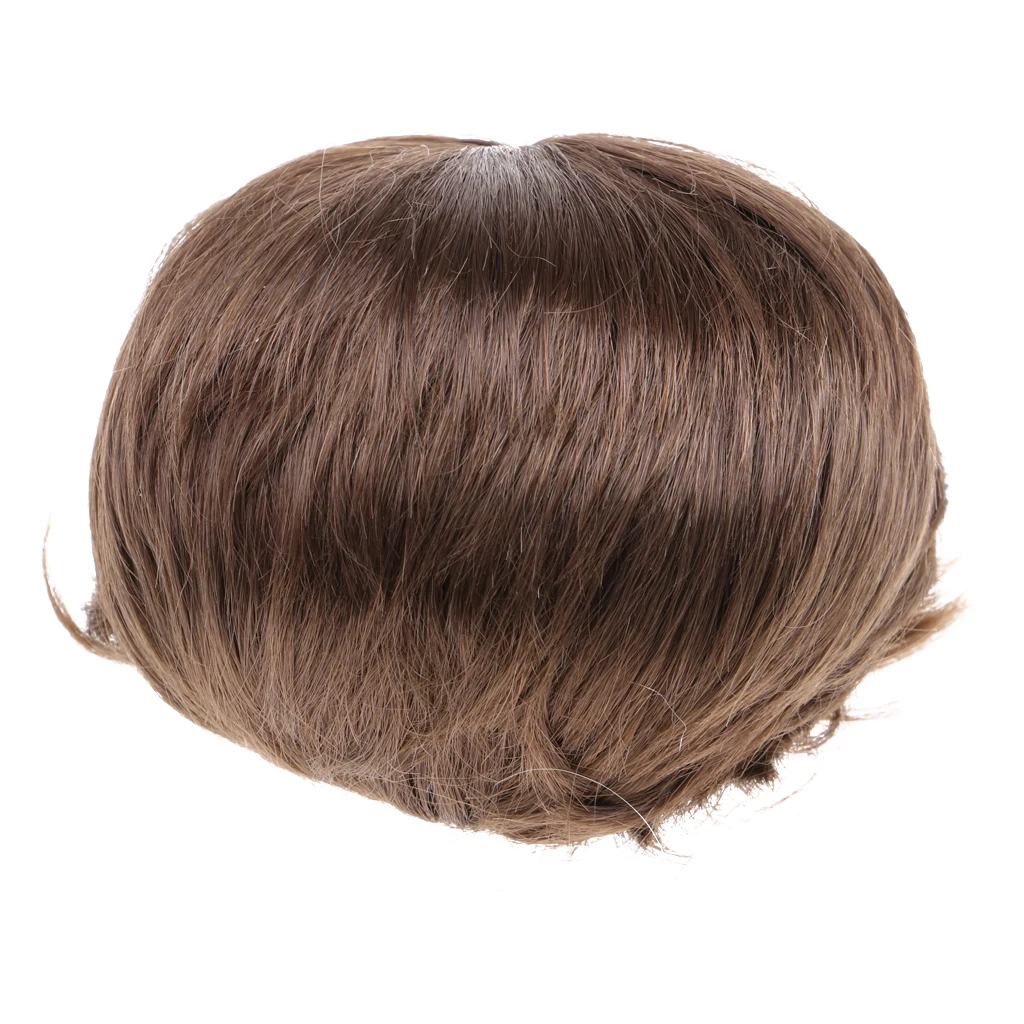 1/4 BJD Doll Short Curly Hair Brown Wig 8-9 inch 18-20cm for AOD DOC Dollfie DK-BLUE Accessorie | Игрушки и хобби