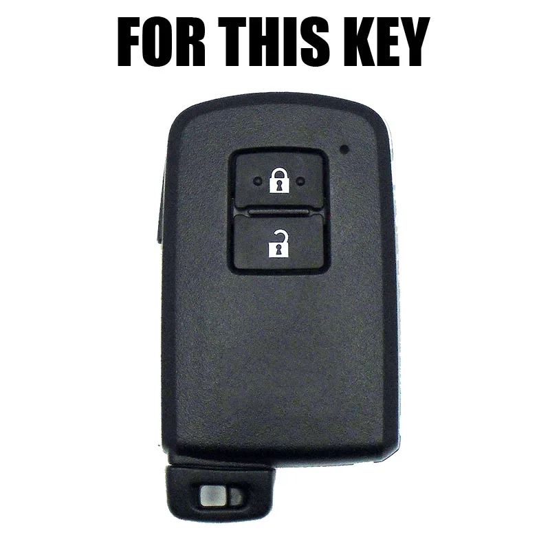 

AX 2 кнопки для Toyota Auris Camry RAV4 Avalon Yaris Verso 2012-2018 силиконовый Автомобильный Брелок дистанционного управления с ключом чехол