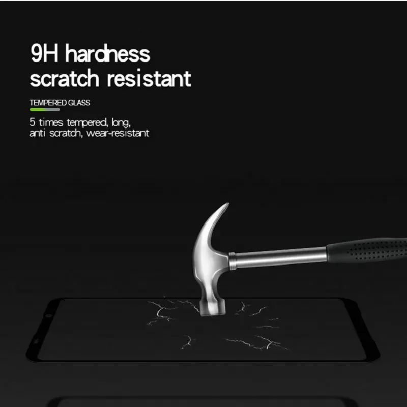 Защита для экрана Xiaomi Black Shark 2 Mobfone полное покрытие от взрыва закаленное стекло